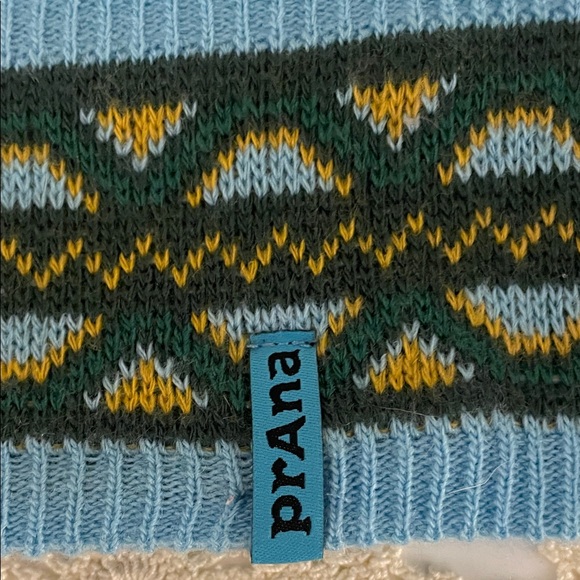 Prana Blue and Yellow Patterned Headband - Picture 4 of 5
